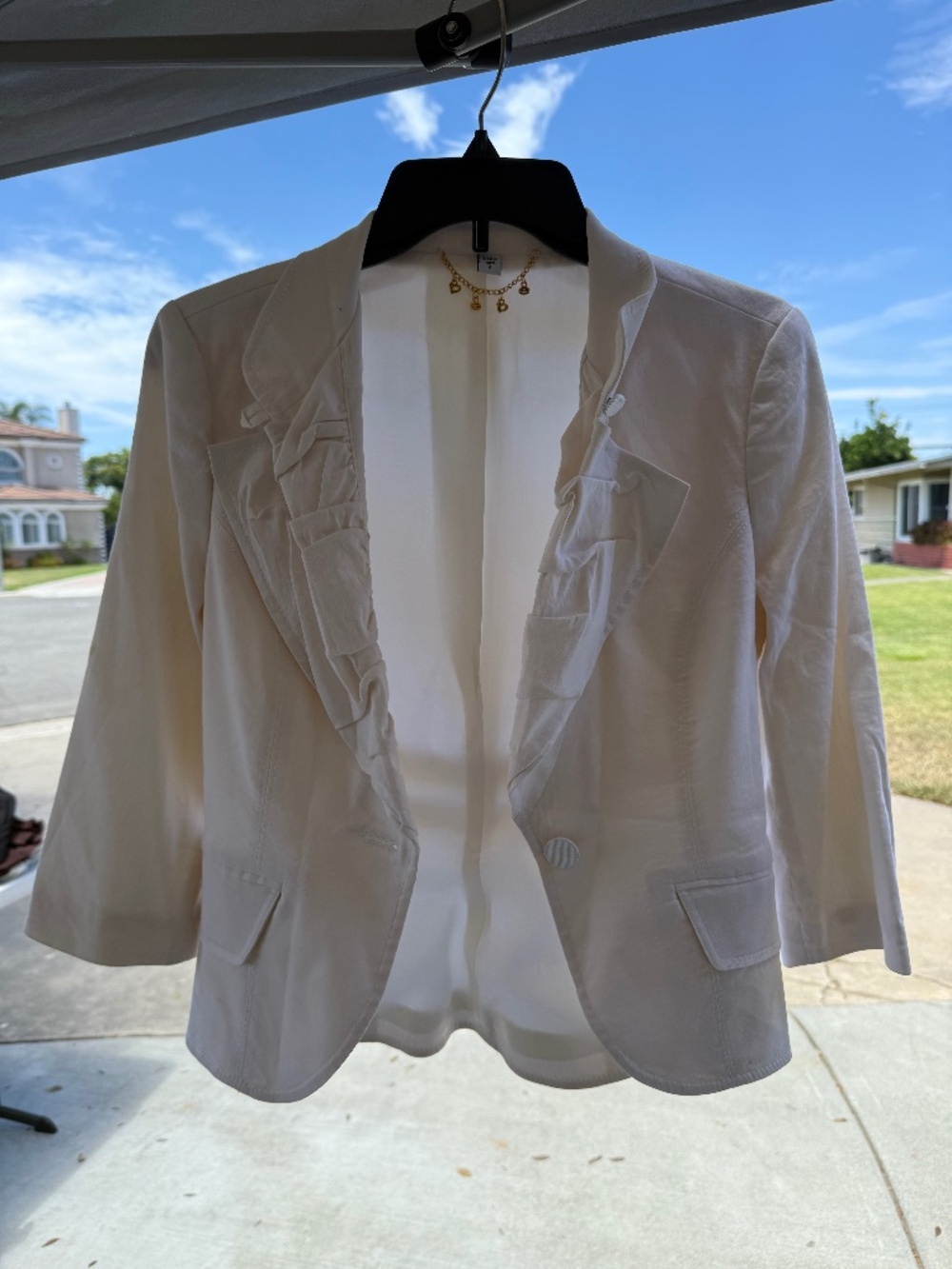 Bebe single button blazer